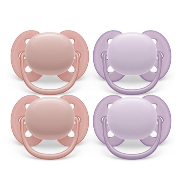 Philips Avent Ultra Soft Pacifier 4 Pack - Picture 1 of 6